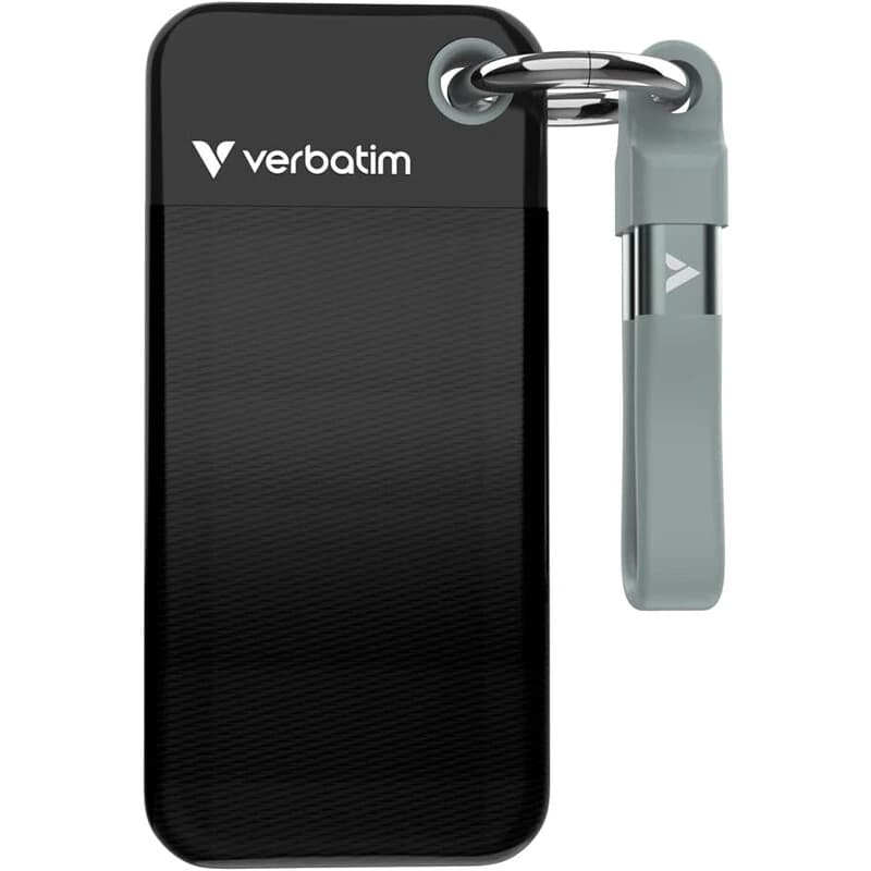 حافظه SSD اکسترنال ورباتیم مدل VERBATIM Pocket 1TB – خاکستری — تصویر ۴