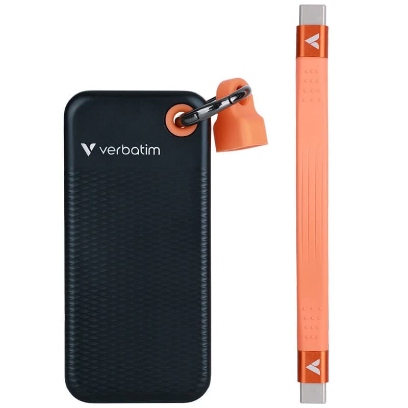 حافظه SSD اکسترنال ورباتیم مدل VERBATIM Pocket 1TB – خاکستری — تصویر ۸