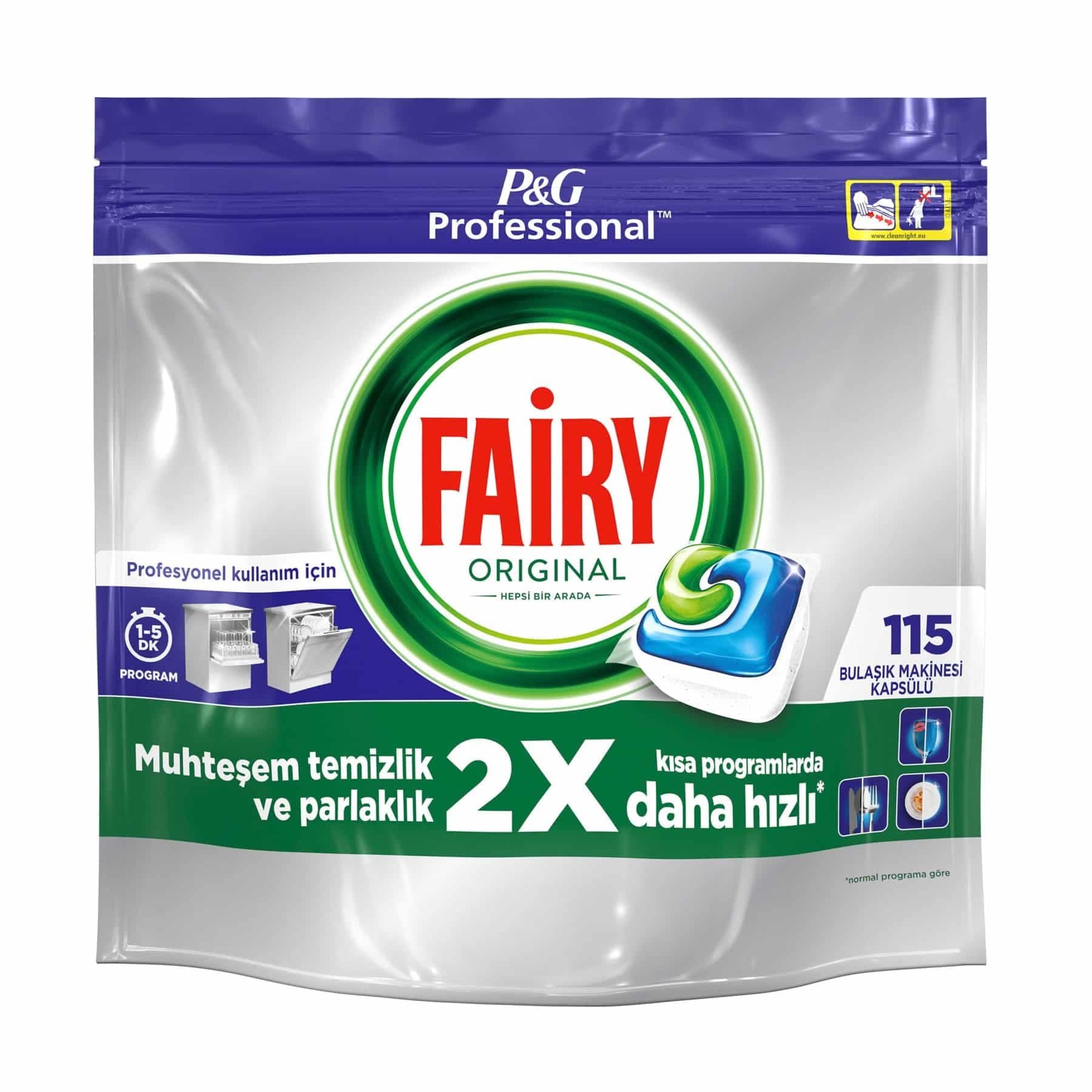 قرص ظرفشویی فیری اورجینال بسته 115 عددیFAIRY ORIGINAL