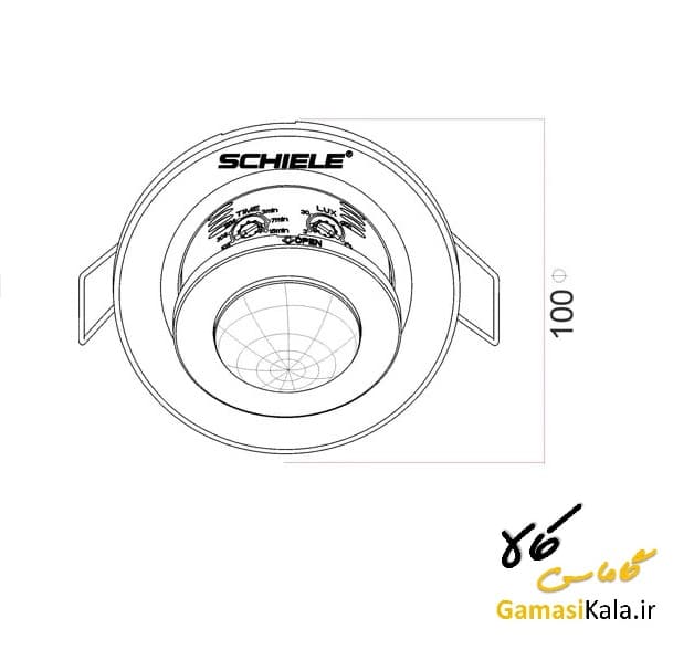 سنسور سقفی توکار مدل SC45B شیله — تصویر ۹