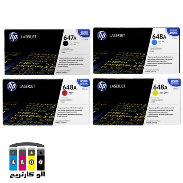 ست کارتریج 647A-648A اچ پی چهار رنگ