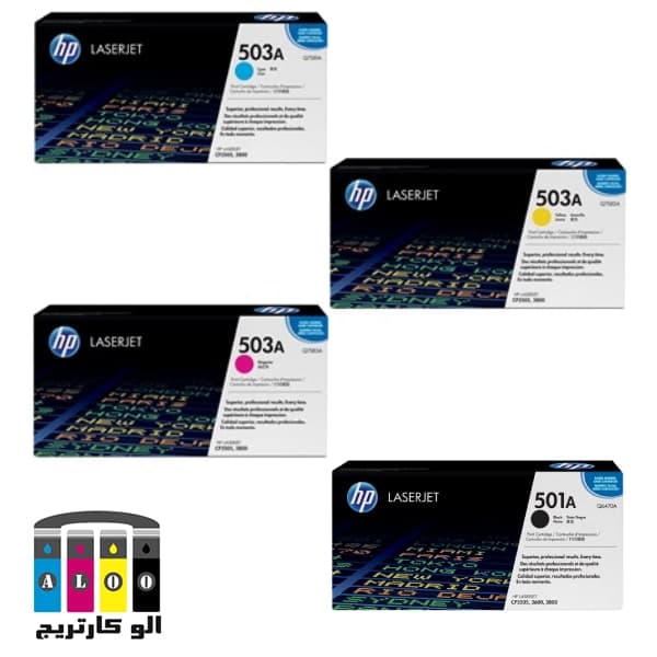 ست کارتریج 501A-503A اچ پی چهاررنگ