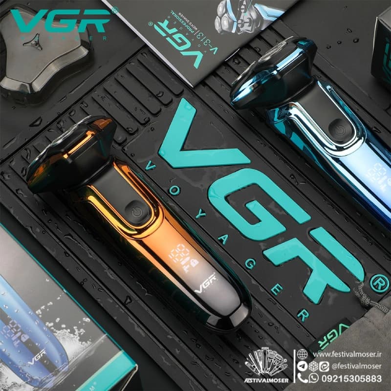 ریش تراش سه تیغ وی جی آر مدل V-313 — تصویر ۹