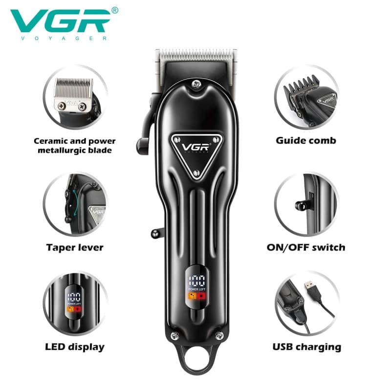ماشین اصلاح سر و صورت وی جی آر مدل V-051 — تصویر ۷