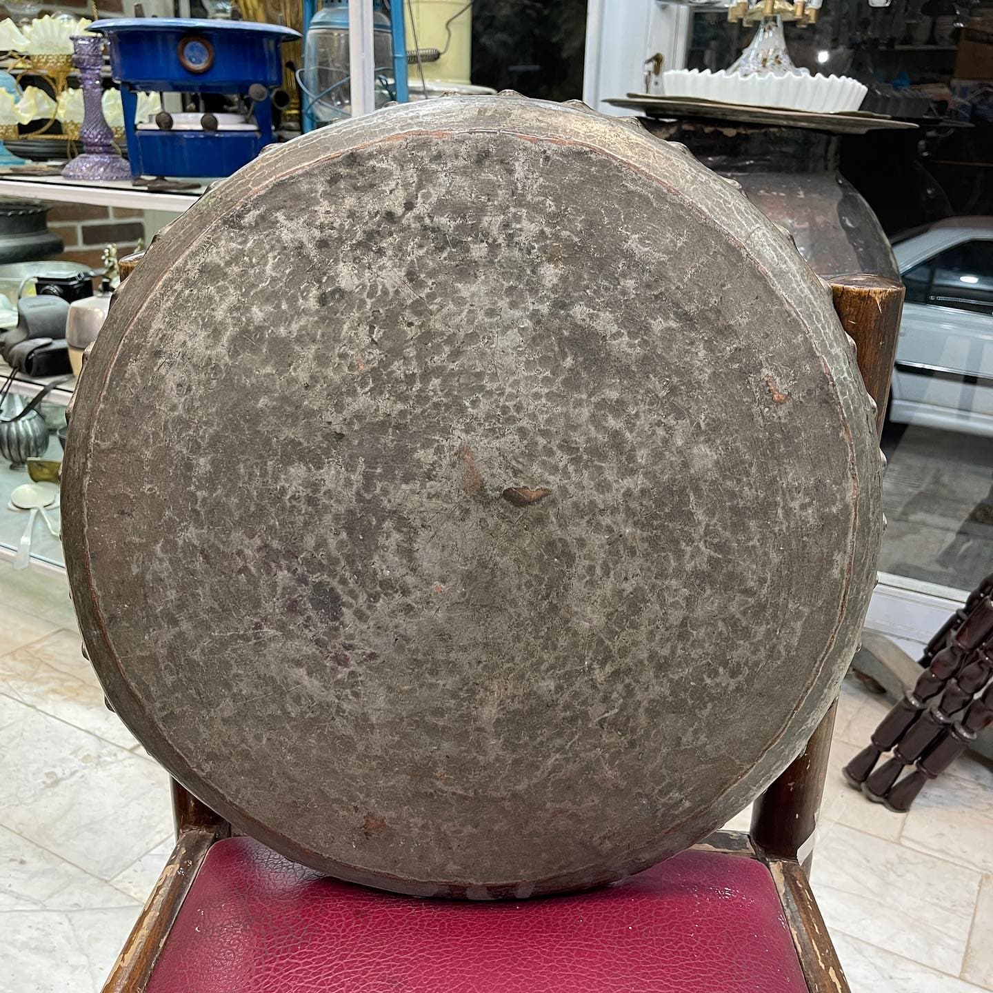 مجمعه مسی نقش دار قدیمی — تصویر ۷