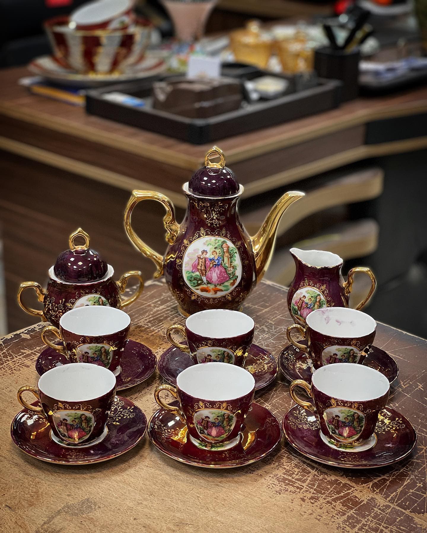 قهوه خوری دنسی ژاپنی قدیمی اصل و کم یاب
