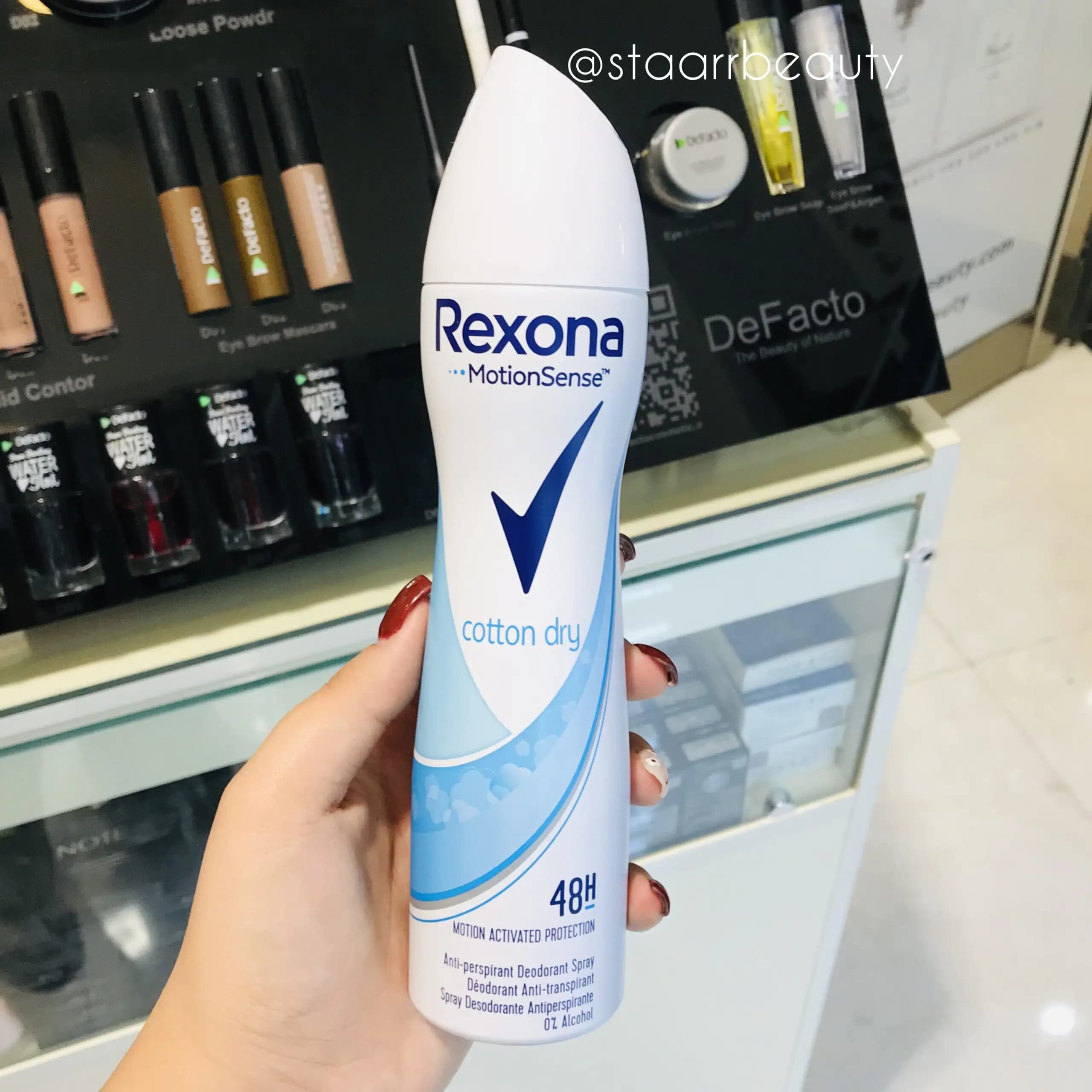 اسپری بدن رکسونا زنانه مدل cotton dry حجم 200 میل — تصویر ۳