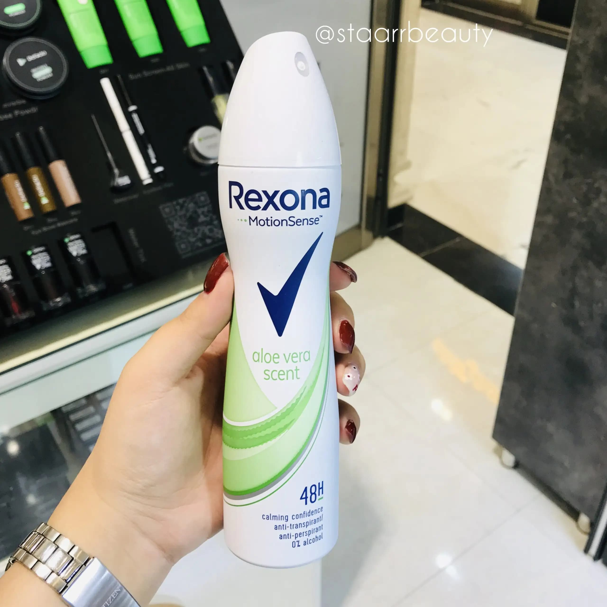 اسپری ضد تعریق زنانه رکسونا aloe Vera scene — تصویر ۳