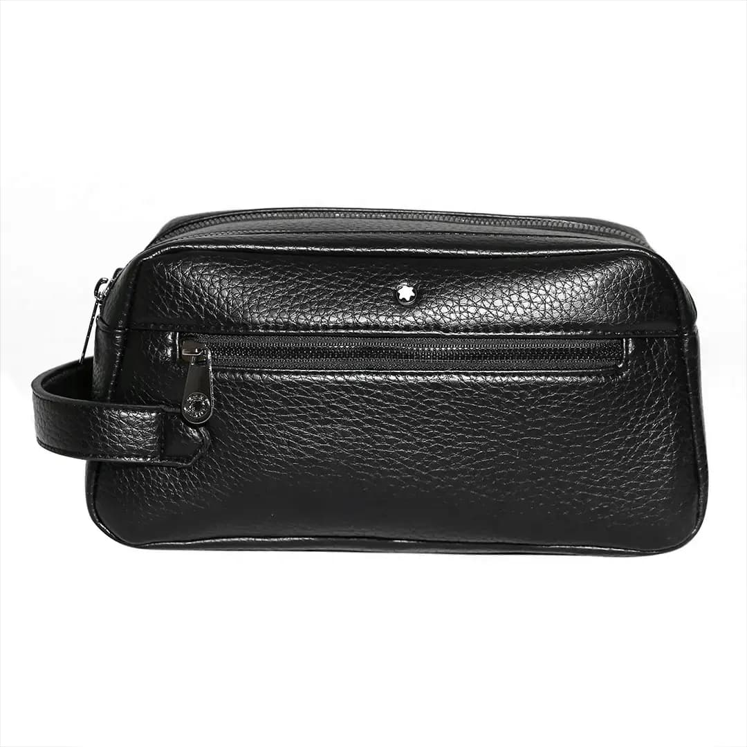 کیف دستی چرمی دو زیپ Mont Blanc مدل MB30449-Plus — تصویر ۳