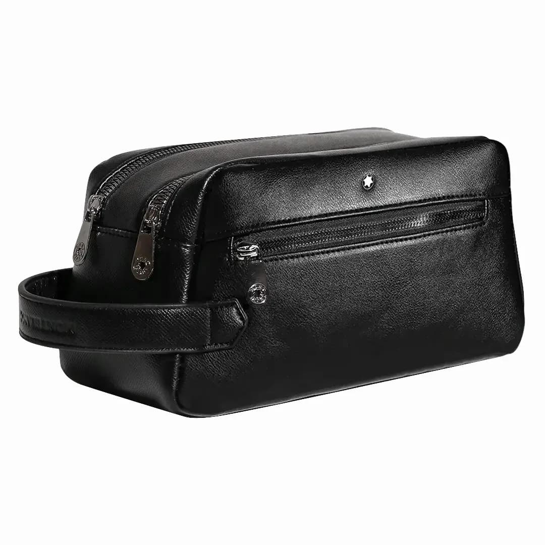 کیف دستی چرمی دو زیپ Mont Blanc مدل MB30448-Plus — تصویر ۲