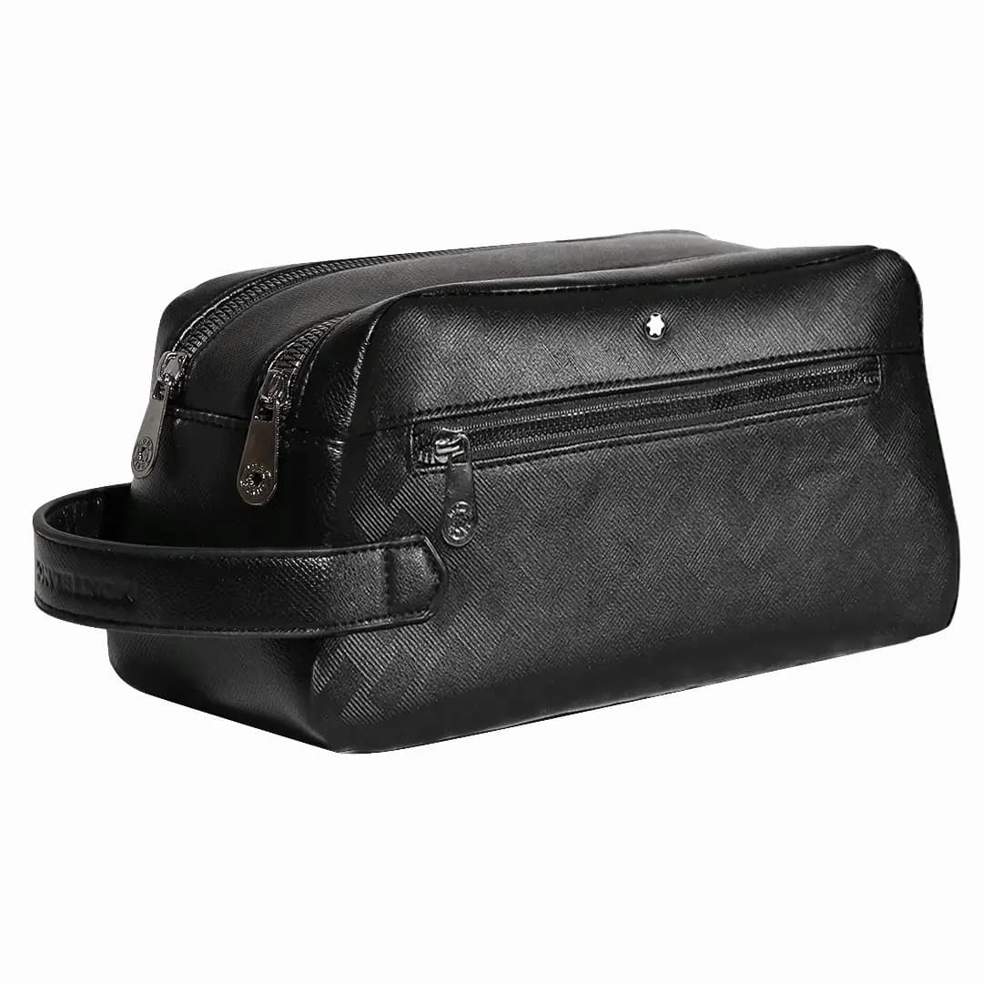 کیف دستی چرمی دو زیپ Mont Blanc مدل MB30447-Plus