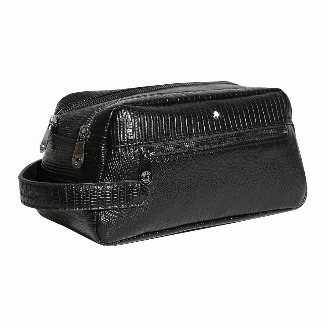 کیف دستی چرمی دو زیپ Mont Blanc مدل MB30446-Plus — تصویر ۹