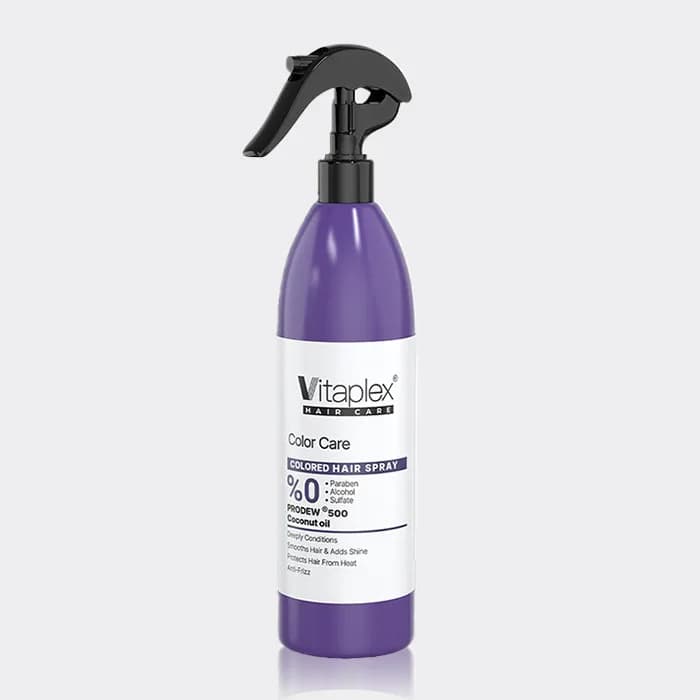 اسپری نرم کننده موهای رنگ شده ویتاپلکس Vitaplex Colored Hair Spray 300ml — تصویر ۲