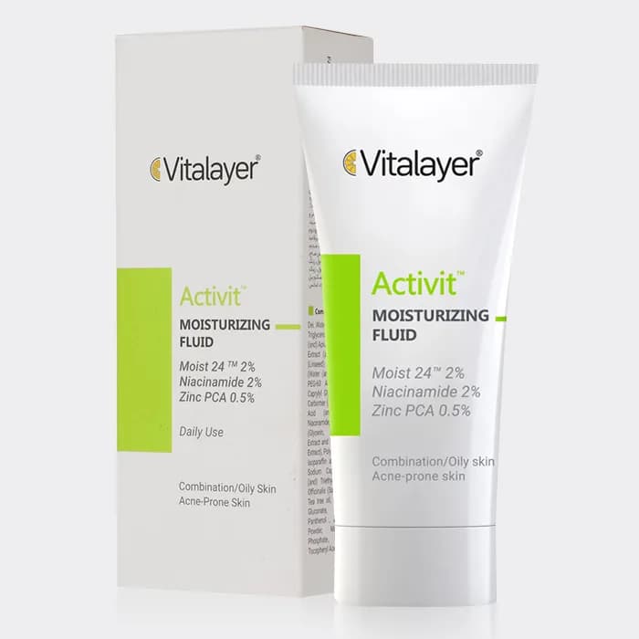 فلوئید مرطوب کننده پوست چرب اکتی ویت ویتالیر Vitalayer Activit Moisturizing Fluid 40ml — تصویر ۵