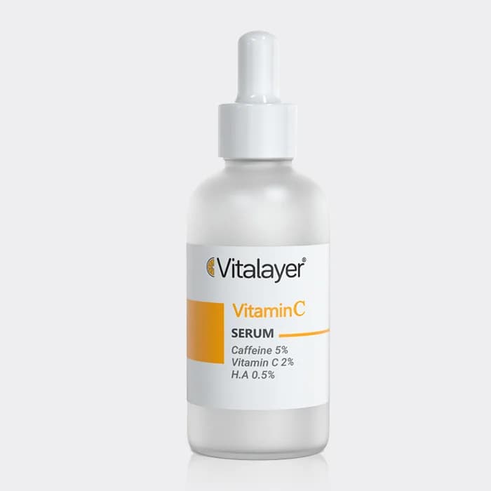 سرم دور چشم کافئین و ویتامین سی ویتالیر Vitalayer Vitamin C & Caffeine Eye Serum 30ml