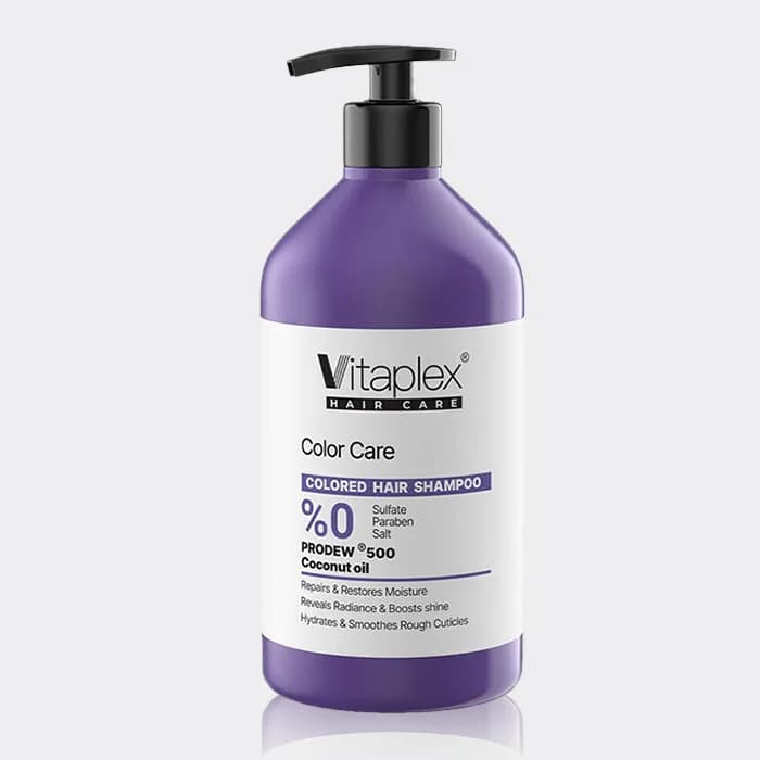 شامپو موهای رنگ شده ویتاپلکس Vitaplex Colored Hair Shampoo 500ml — تصویر ۳