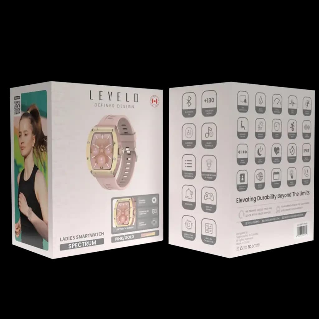 Levelo Spectrum Ladies Smart Watch | ساعت هوشمند زنانه لِولِو اسپکتروم با نمایشگر 1.76 اینچ و مکالمه داخلی — تصویر ۱۰