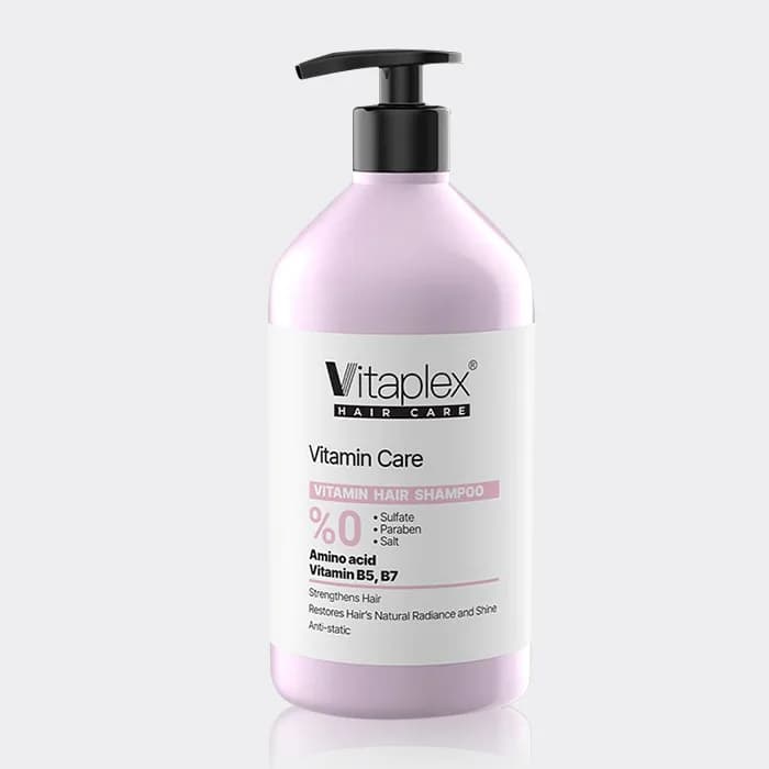 شامپو ویتامینه موهای خشک و نرمال ویتاپلکس Vitaplex Vitamin Hair Shampoo 500ml