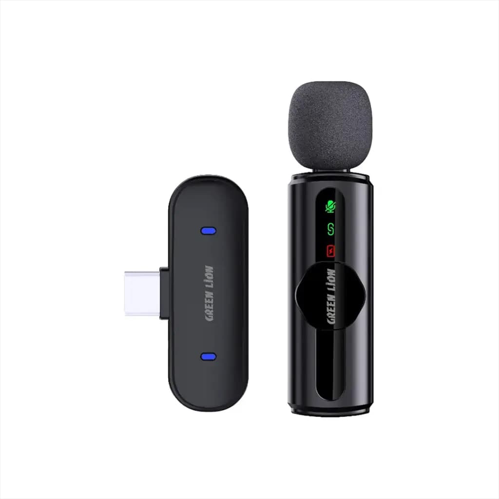 میکروفون یقه ای بیسیم حذف نویز سه‌سطحی گرین لاین مدل GM-75X GNGM75XMIC