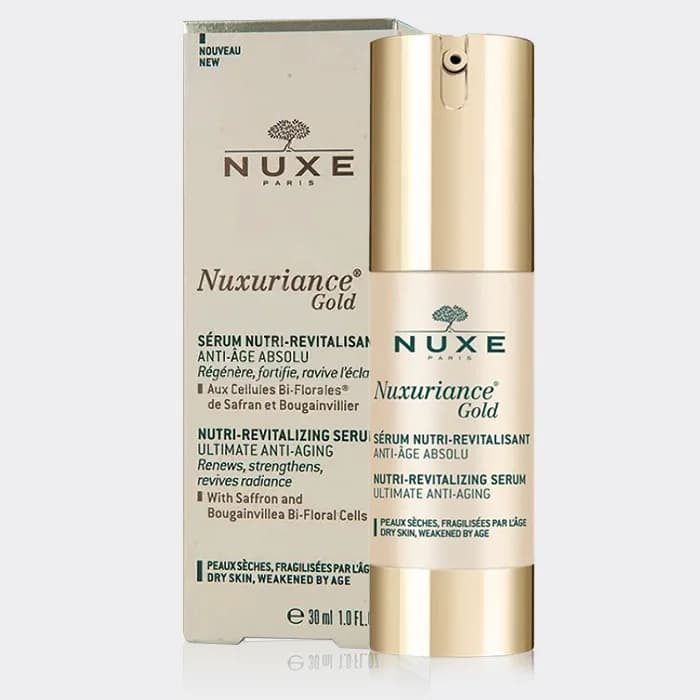سرم ضد چروک و جوانساز نوکسوریانس گلد نوکس Nuxe Nuxuriance Gold Revitaliserend Serum 30ml — تصویر ۳