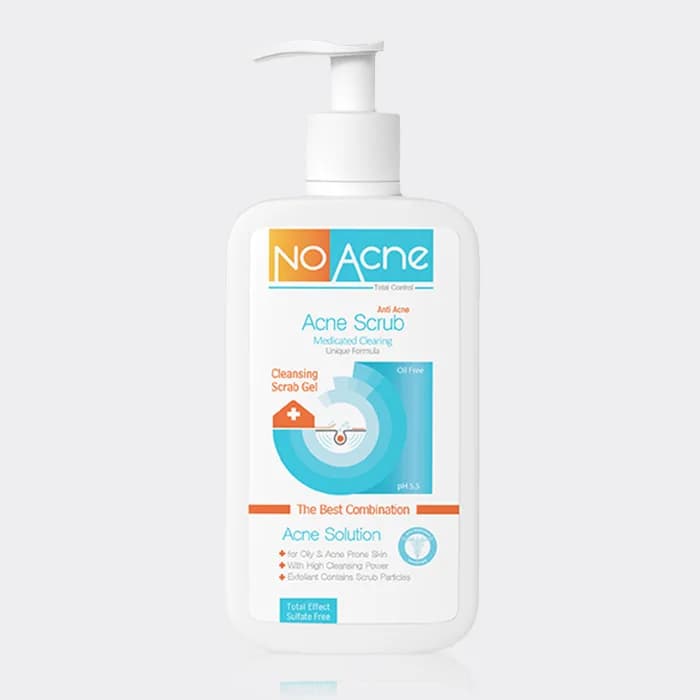 ژل اسکراب شوینده ضد جوش نوآکنه No Acne Cleansing Scrub Gel 235ml