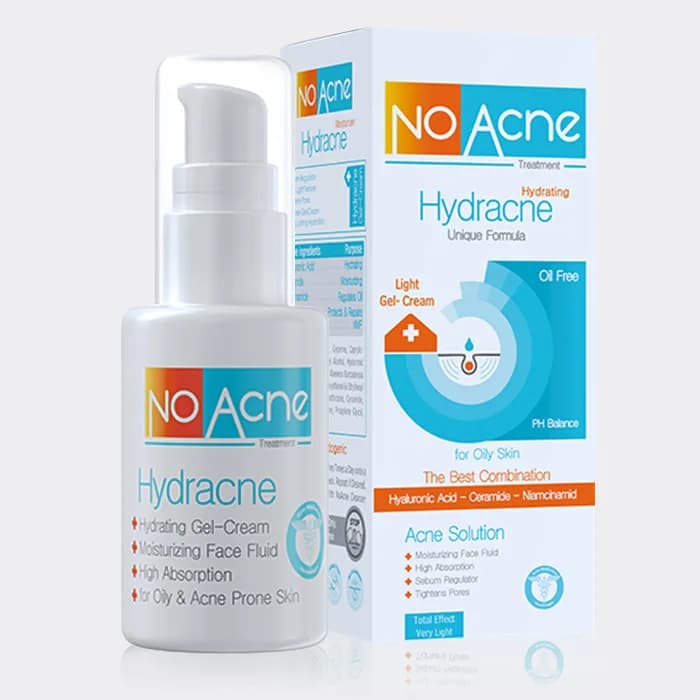 ژل کرم آبرسان پوست چرب و مستعد جوش نوآکنه No Acne Hydracne Light Gel Cream 70ml — تصویر ۵