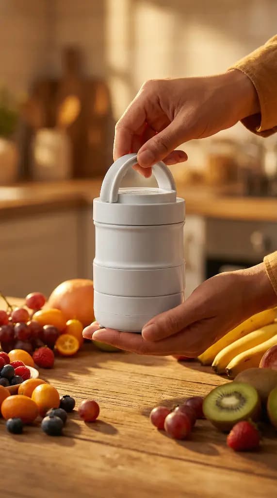 آبمیوهگیر قابل حمل 500ml گرین لاین GNCOLPJUCRWH — تصویر ۶