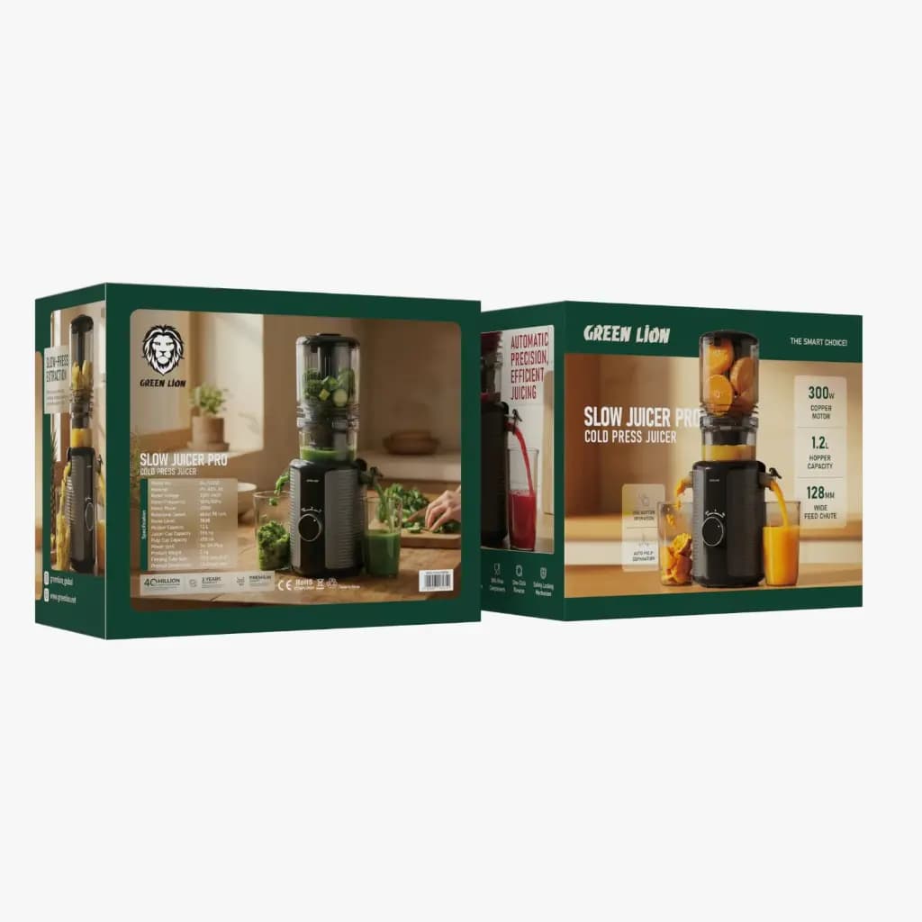 آبمیوه‌گیر پرس سرد گرین لاین مدل Slow Juicer Pro GNSLOWJU350BK — تصویر ۷