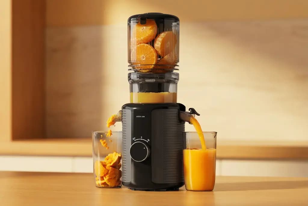 آبمیوه‌گیر پرس سرد گرین لاین مدل Slow Juicer Pro GNSLOWJU350BK — تصویر ۳