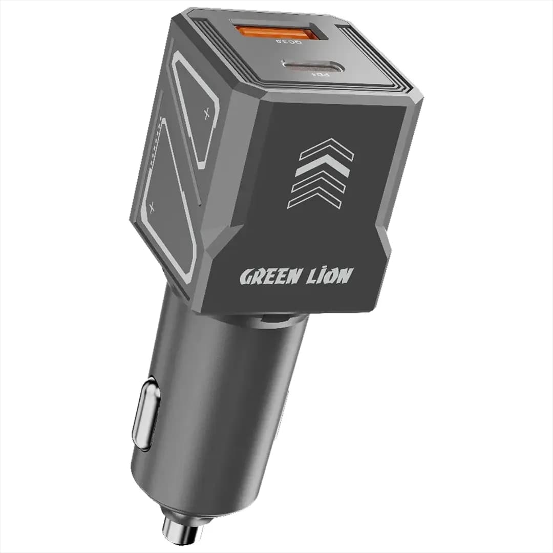 شارژر فندکی 60W گرین لاین مدل Dual Volt GNDVC12CC — تصویر ۲