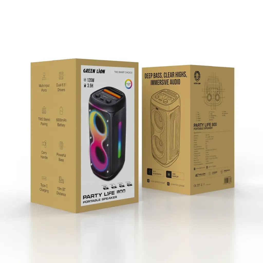 اسپیکر گرین لاین مدل Party Life 700 GNPL800SPKRBK — تصویر ۵