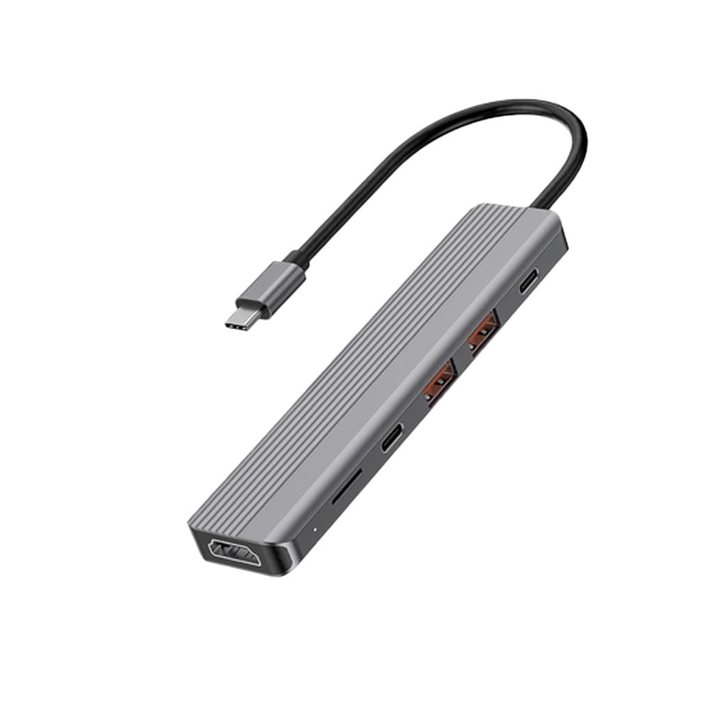هاب 6 in 1 USB-C Hub پاورولوژی مدل P61HBCGY