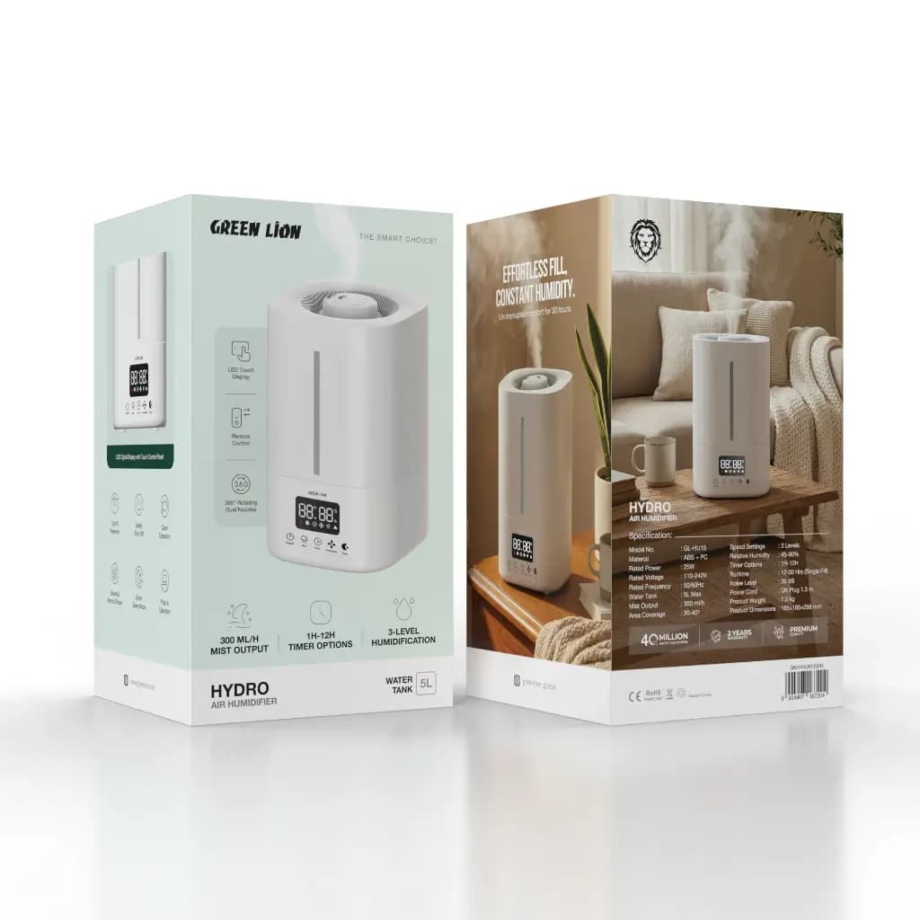 رطوبت‌ساز گرین لاین مدل Hydro Air GNHYHUM15WH — تصویر ۶
