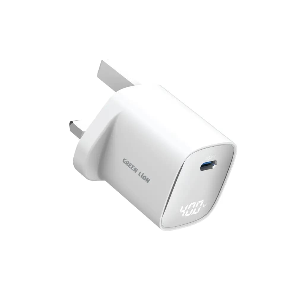 شارژر دیواری 60W گرین لاین مدل AVS GaN GNAVSWC60WWH — تصویر ۴