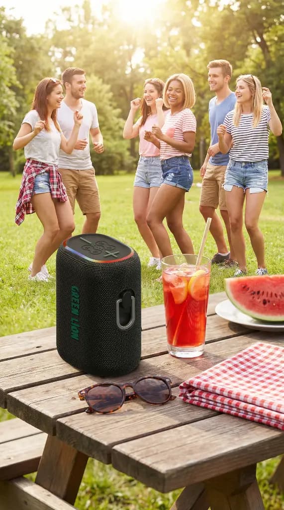 اسپیکر Wave 10 و پاوربانک 5000mAh گرین لاین مدل GNSP35P8WBK — تصویر ۶