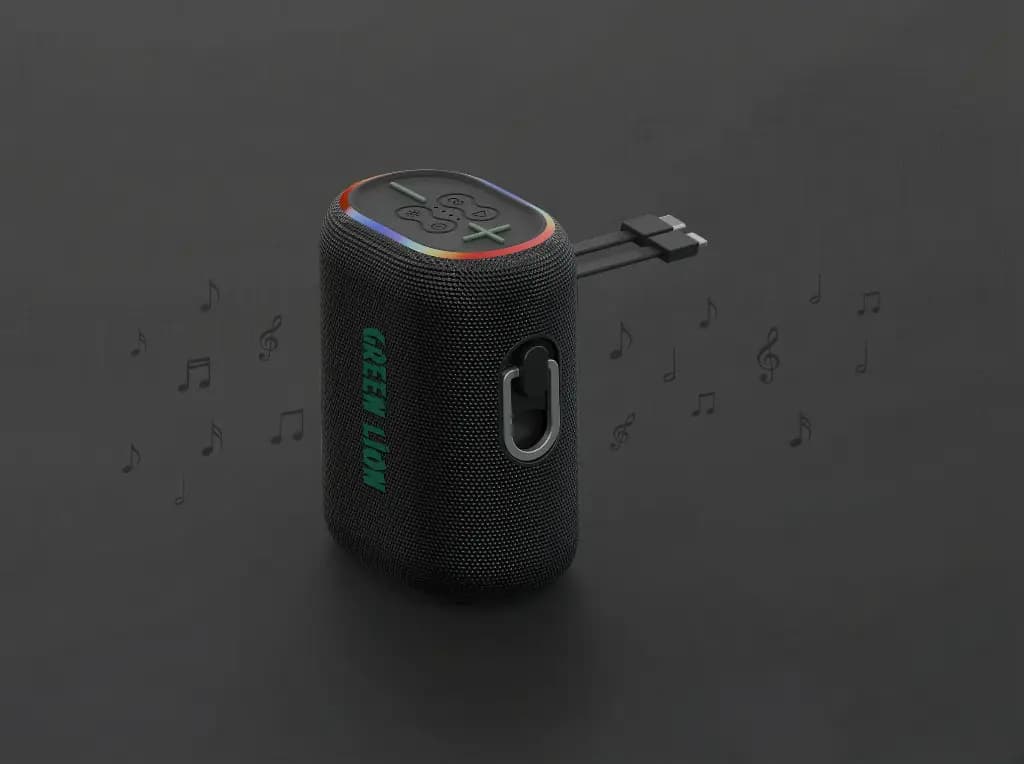 اسپیکر Wave 10 و پاوربانک 5000mAh گرین لاین مدل GNSP35P8WBK — تصویر ۷