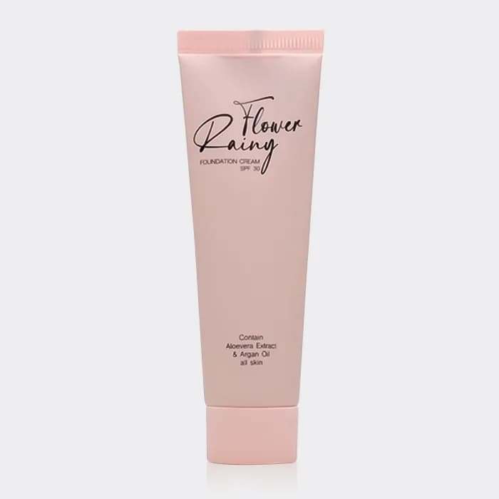 کرم پودر آرگان و آلوئه ورا رینی فلاور Rainy Flower SPF30 Foundation Cream 30ml — تصویر ۲