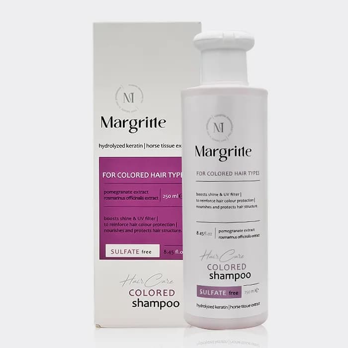 شامپو بدون سولفات موهای رنگ شده مارگریت Margritte Colored Shampoo 250ml — تصویر ۳