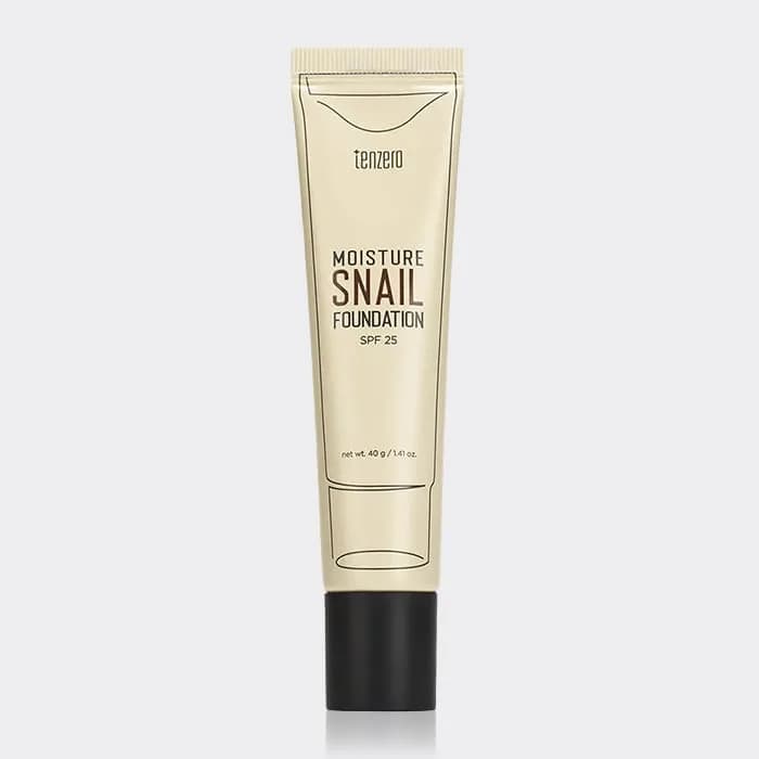 کرم پودر مرطوب کننده و ضد چروک حلزون تن زیرو tenzero Moisture Snail SPF25 Foundation 40g — تصویر ۲