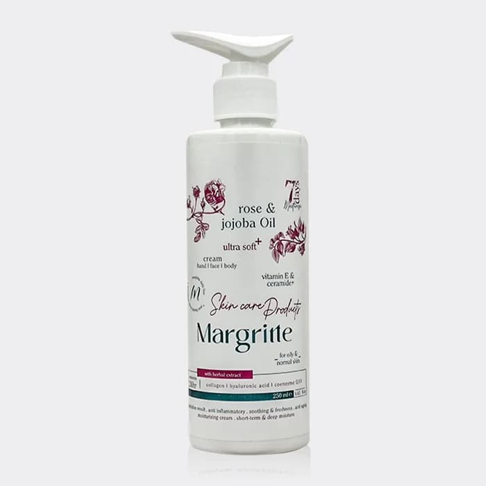 کرم مرطوب کننده رز و جوجوبا مارگریت Margritte Rose & Jojoba Oil Cream 250ml
