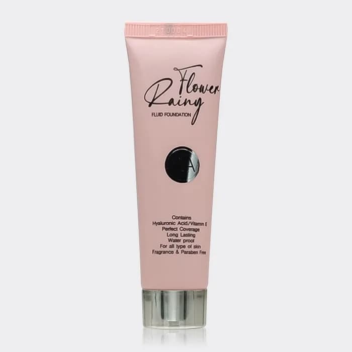 کرم پودر هیالورونیک اسید رینی فلاور Rainy Flower Fluid Foundation Hyaluronic Aacid 30ml