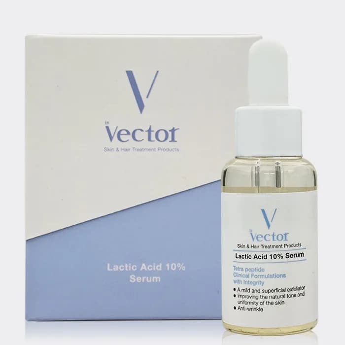 سرم لاکتیک اسید 10% وکتور Vector Lactic Acid 10% Serum 30ml — تصویر ۳