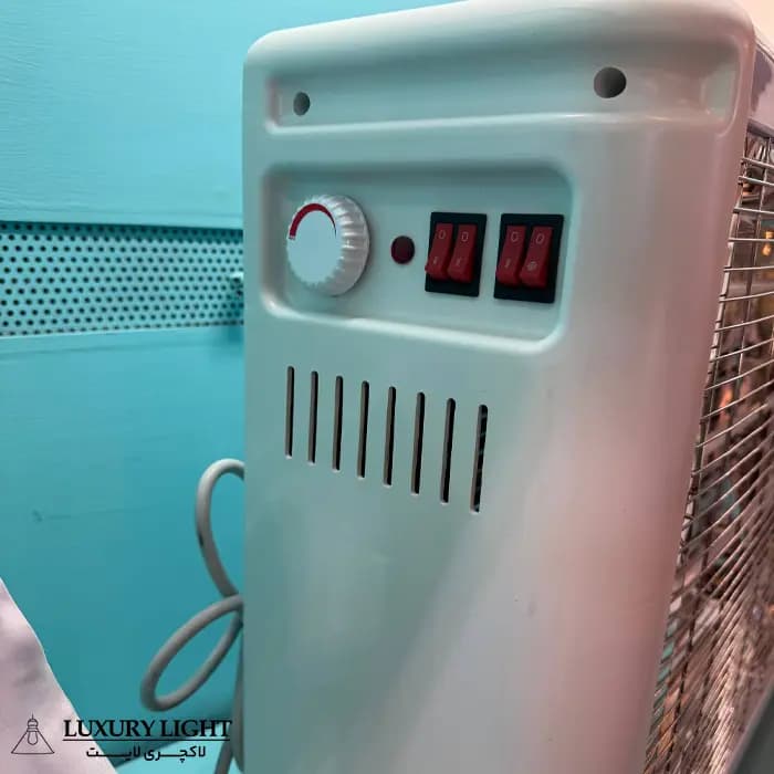 بخاری برقی 6 شعله فن دار برفاب مدل QH-3000 — تصویر ۷