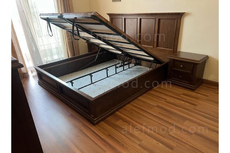 تخت خواب دو نفره با باکس مخفی مدل 18045