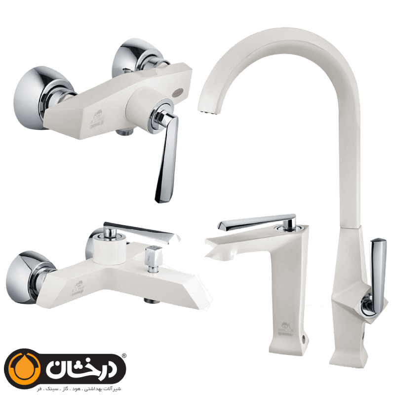 شیرآلات درخشان مدل برک وایت