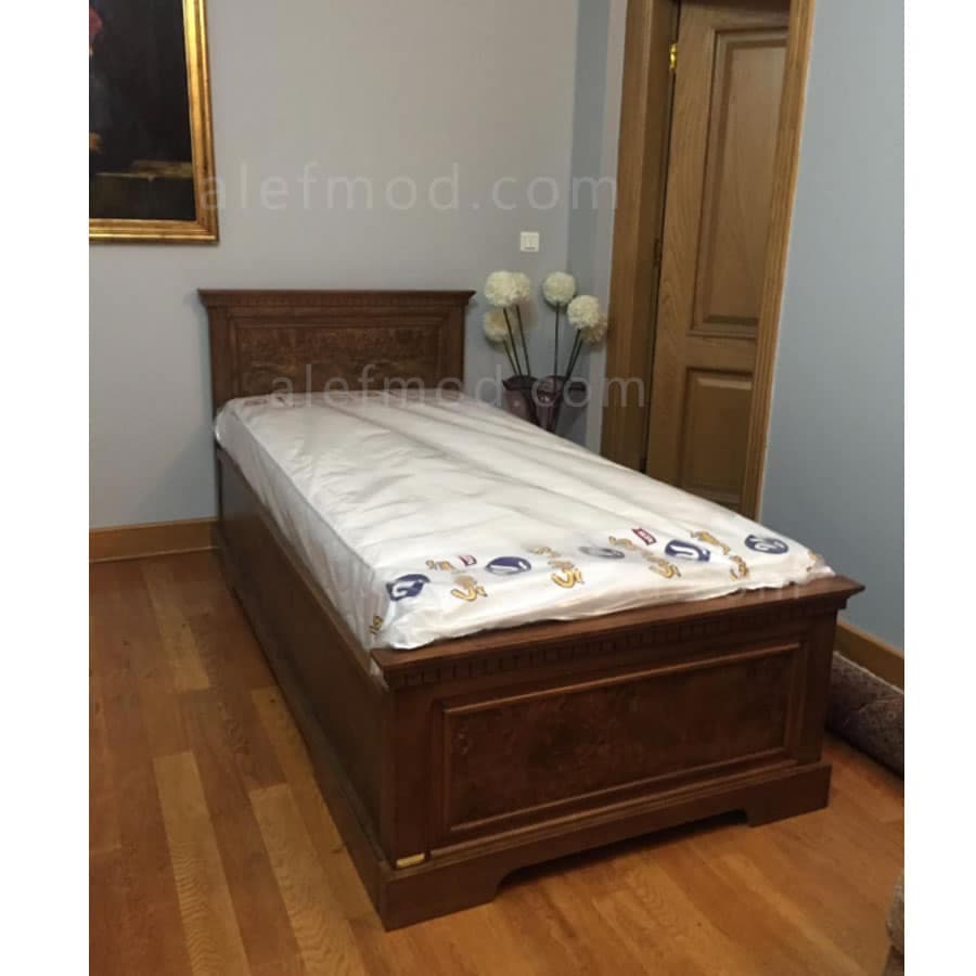 تخت خواب تک نفره چوبی مدل 17939 — تصویر ۴