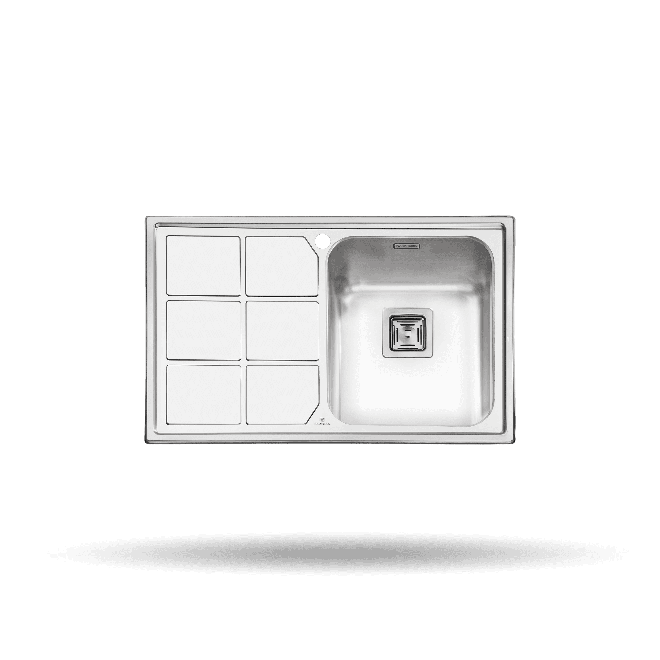 سینک ظرفشویی توکار پرنیان استیل کد PS 1218