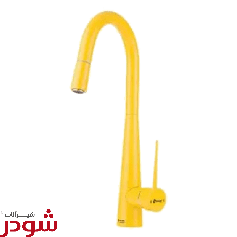 شیرآلات شودر آشپزخانه شاوری مدل ایتن زرد