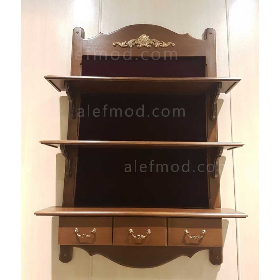 کتابخانه دیواری کشودار 17708 — تصویر ۳