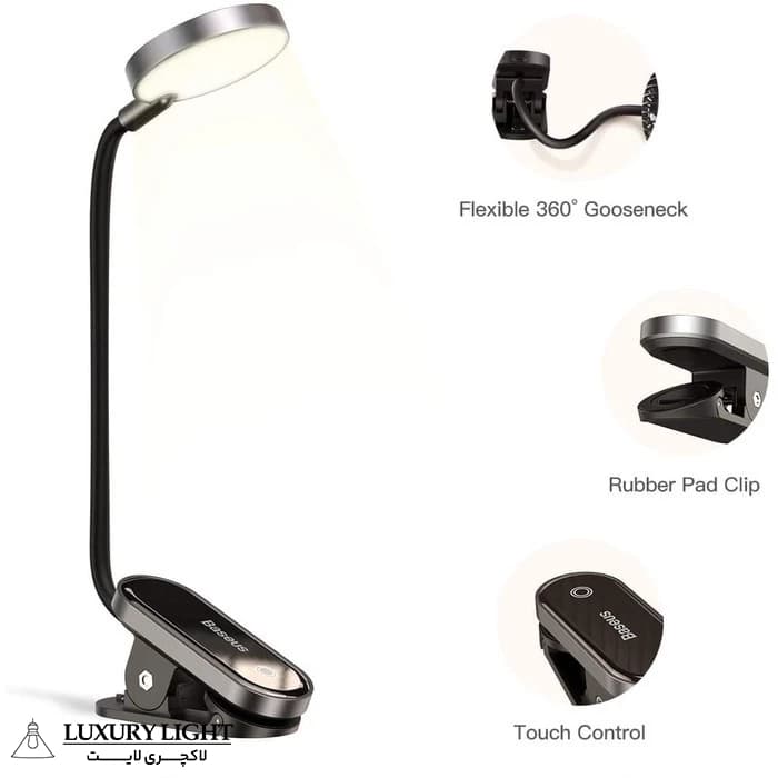 چراغ مطالعه باسئوس مدل MINI CLIP LAMP — تصویر ۸